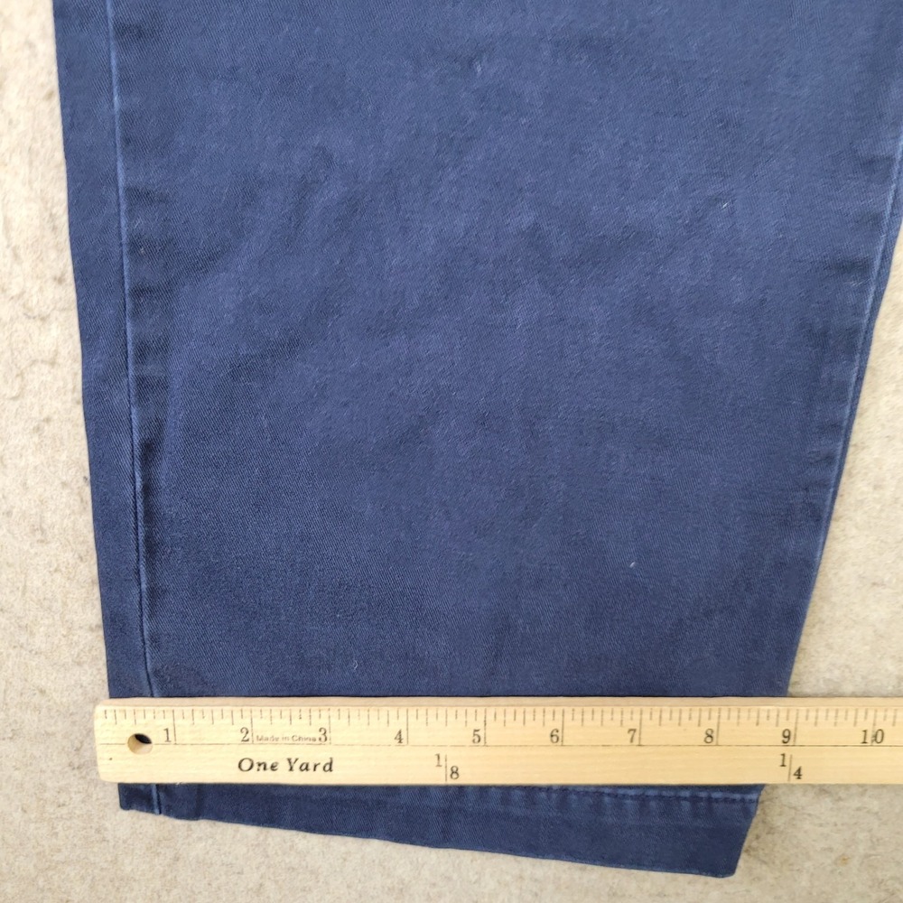 Vineyard Vines Club Chino Pants Mens 30x32 Blue Flat Front Whale Preppy - Picture 8 of 10